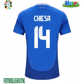 Italien Federico Chiesa #14 Hemmatröja EM 2024 Kortärmad